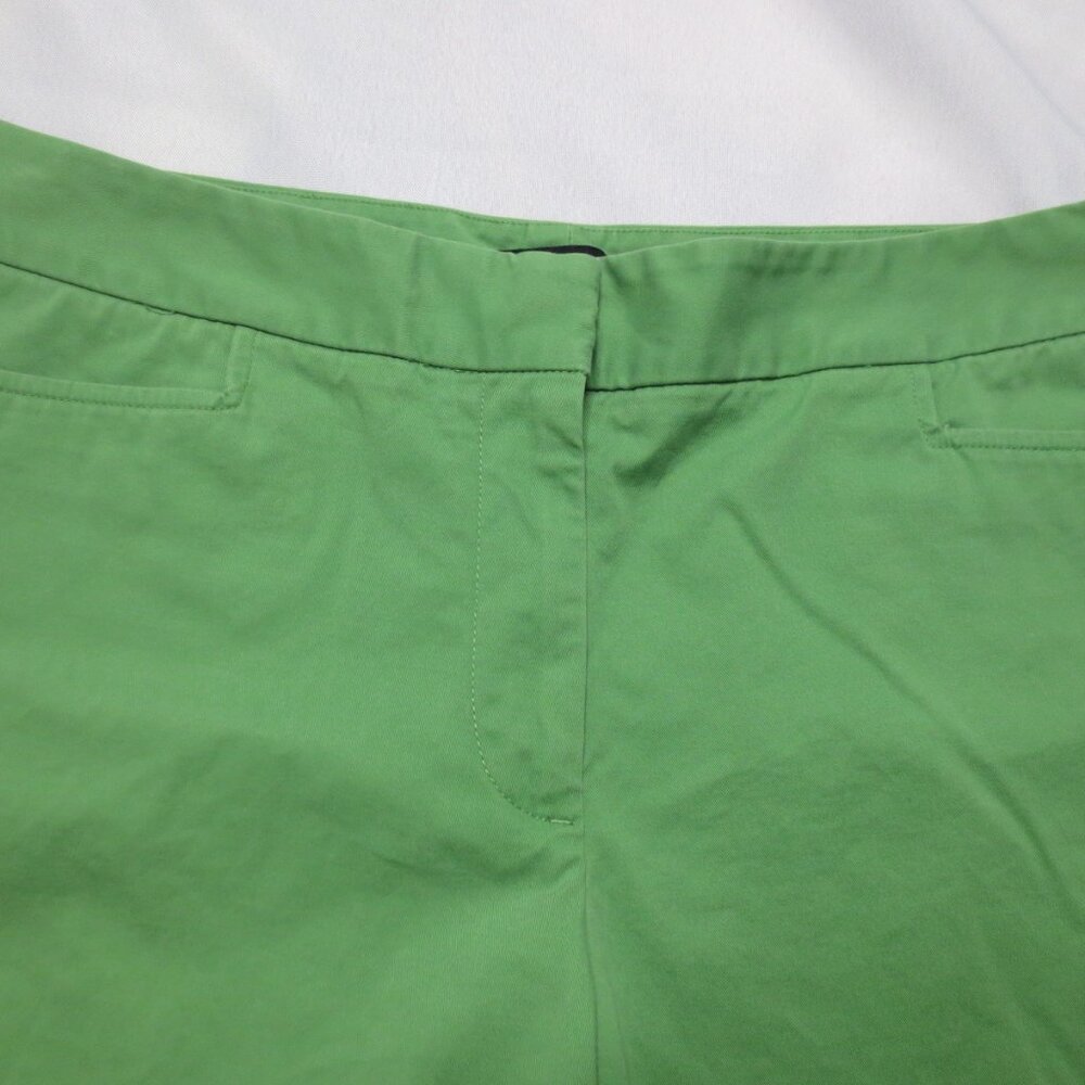 TALBOTS womens PANTS green SIGNATURE cropped CAREER capri CASUAL stretch SIZE 12 - Picture 4 of 12
